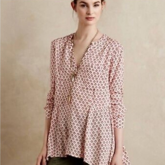 Anthropologie Maeve Laiken Henley Motif Tunic 🌿✨ - Picture 4 of 4